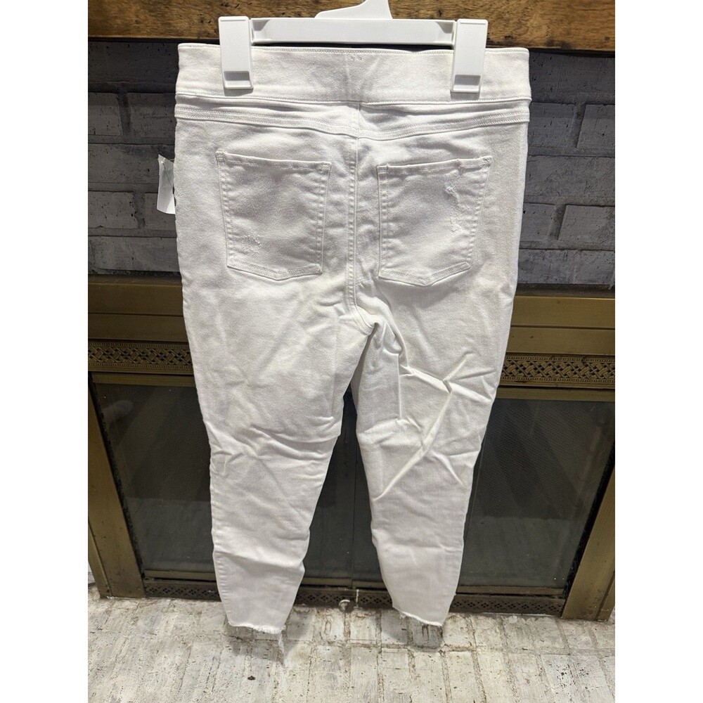 Spanx White Ankle Skinny Stretch Pull On 20271R Women's Jeans Size Medium - Picture 5 of 5
